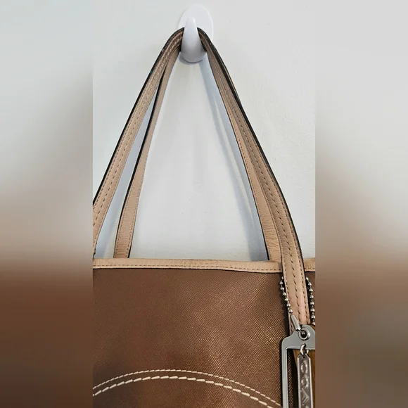Coach Brown Leather Market Metro Tote - Picture 5 of 12
